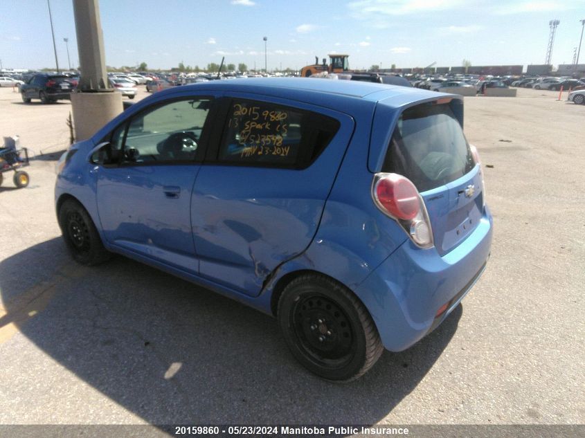 2013 Chevrolet Spark Ls VIN: KL8CA6S95DC523598 Lot: 20159860