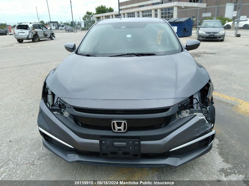 2020 Honda Civic Lx VIN: 2HGFC2F51LH012515 Lot: 20159910