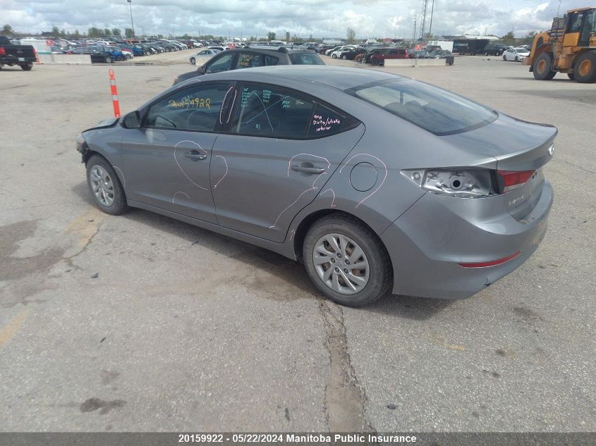 2017 Hyundai Elantra Le VIN: 5NPD74LF4HH045526 Lot: 20159922