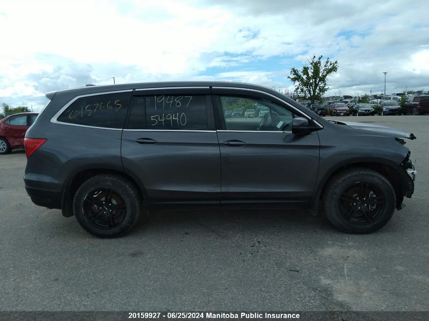 2019 Honda Pilot Lx VIN: 5FNYF6H16KB501609 Lot: 20159927