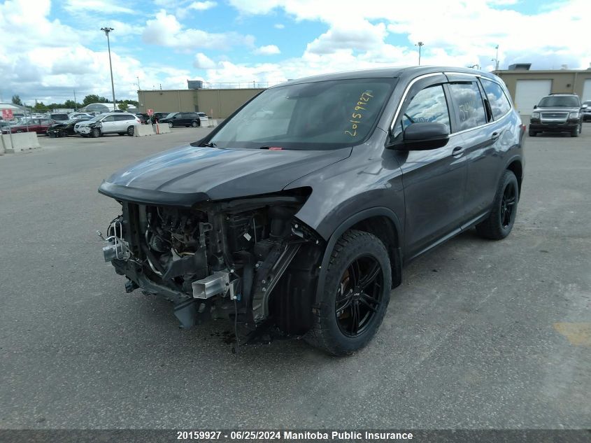 2019 Honda Pilot Lx VIN: 5FNYF6H16KB501609 Lot: 20159927