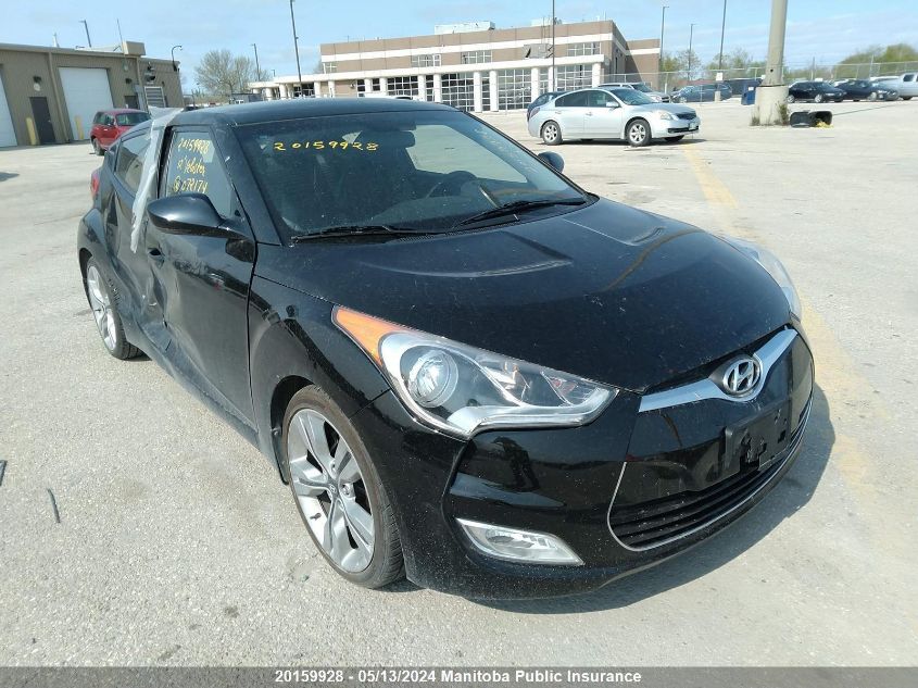 2012 Hyundai Veloster VIN: KMHTC6AD4CU072174 Lot: 20159928