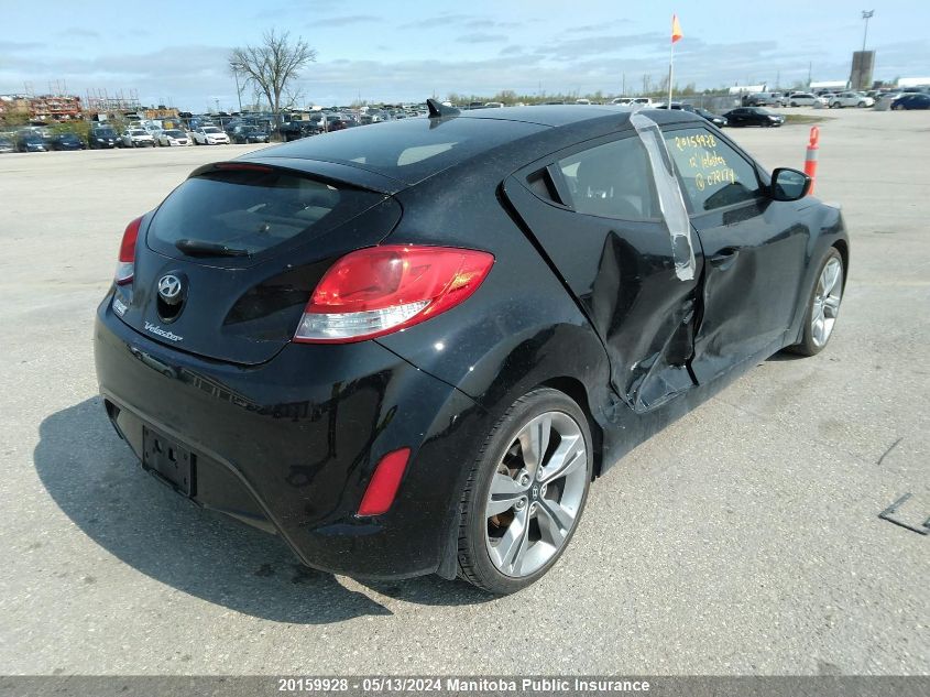 2012 Hyundai Veloster VIN: KMHTC6AD4CU072174 Lot: 20159928