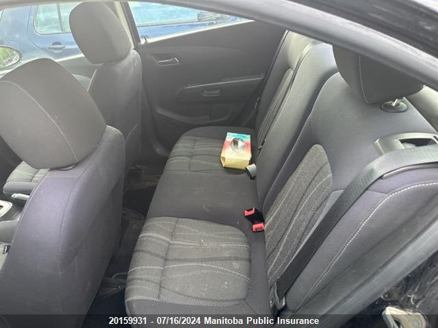 2012 Chevrolet Sonic Lt VIN: 1G1JC5EH3C4181298 Lot: 20159931