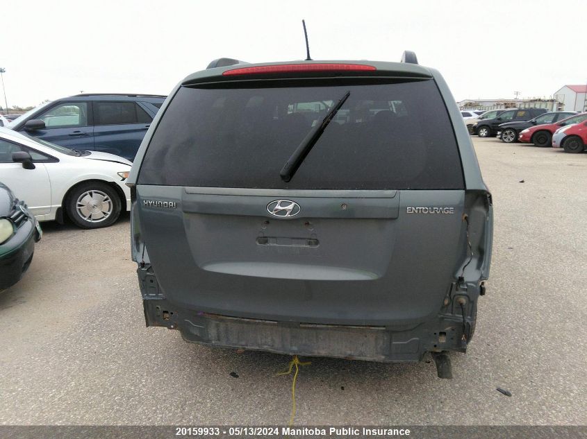 2009 Hyundai Entourage Gls VIN: KNDMC233X96057214 Lot: 20159933