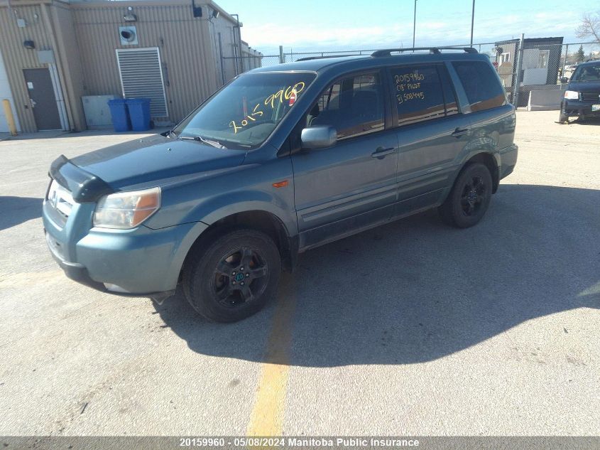 2008 Honda Pilot Se VIN: 5FNYF18358B503445 Lot: 20159960