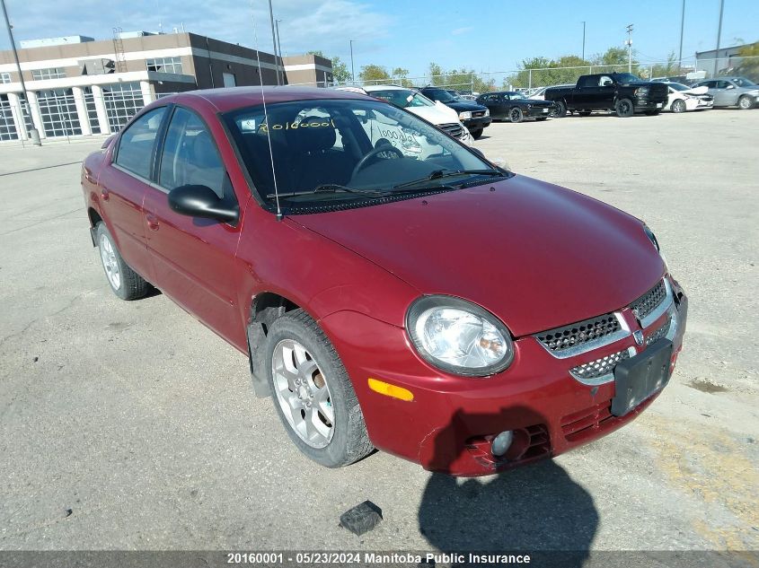 2005 Dodge Sx 2.0 VIN: 1B3ES46C95D132460 Lot: 20160001