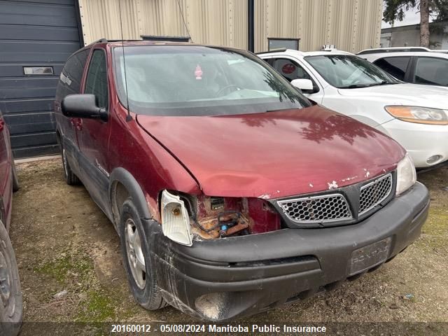 2003 Pontiac Montana Ext VIN: 1GMDX13E33D257477 Lot: 20160012