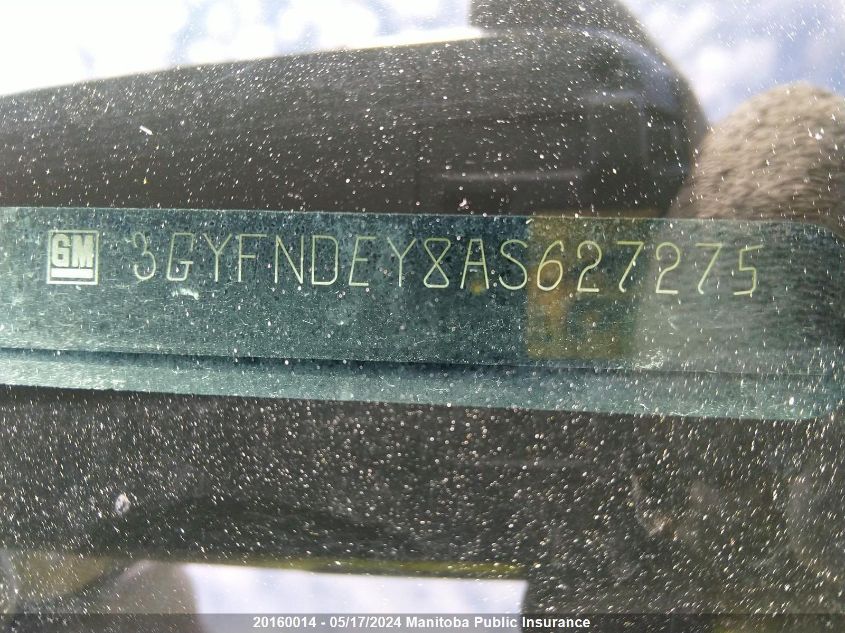 2010 Cadillac Srx V6 VIN: 3GYFNDEY8AS627275 Lot: 20160014