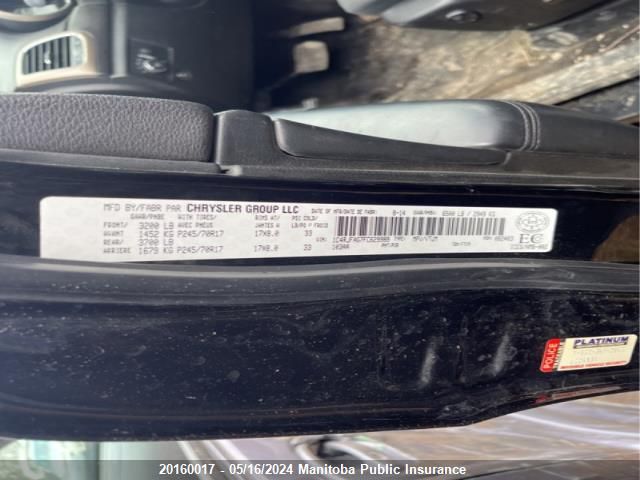 2015 Jeep Grand Cherokee Laredo VIN: 1C4RJFAG7FC629989 Lot: 20160017