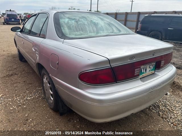 2001 Buick Century Custom VIN: 2G4WS52J511159945 Lot: 20160018