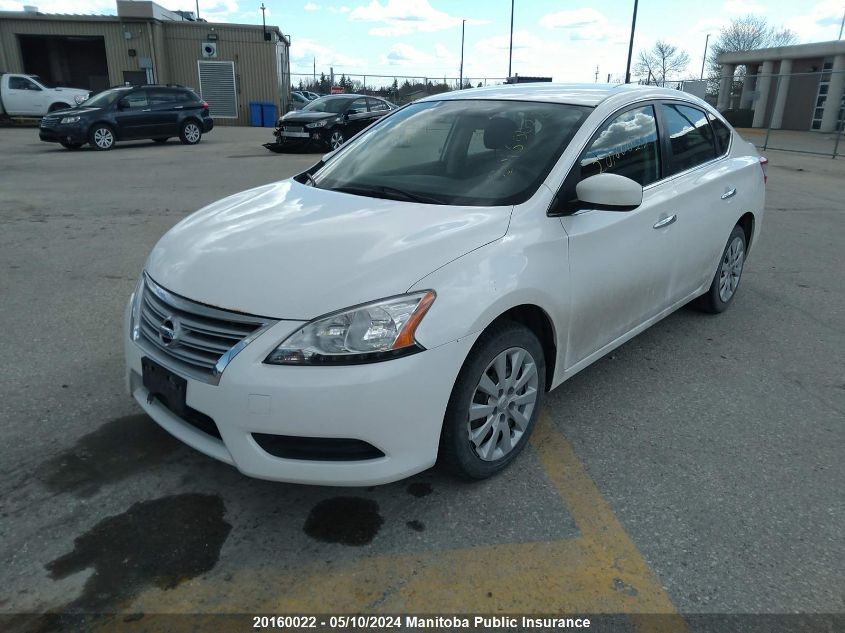 2014 Nissan Sentra 1.8 S VIN: 3N1AB7AP3EL667581 Lot: 20160022