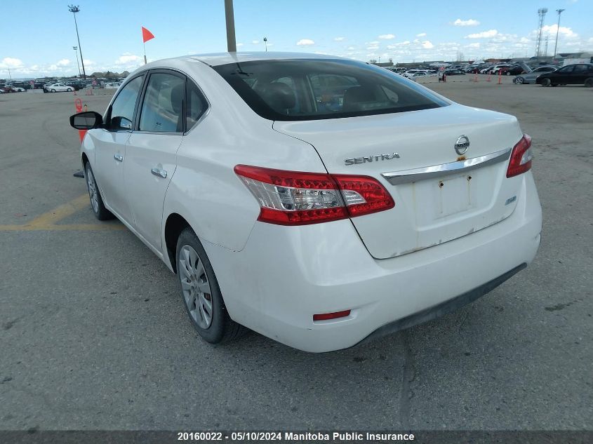 2014 Nissan Sentra 1.8 S VIN: 3N1AB7AP3EL667581 Lot: 20160022