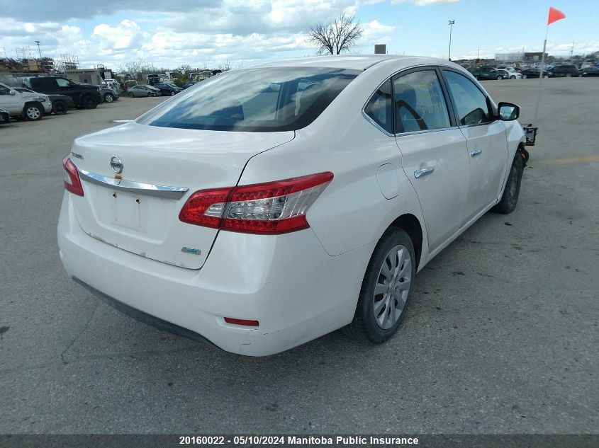 2014 Nissan Sentra 1.8 S VIN: 3N1AB7AP3EL667581 Lot: 20160022