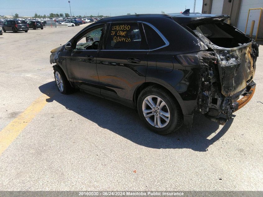 2020 Ford Edge Sel VIN: 2FMPK4J91LBB64420 Lot: 20160030