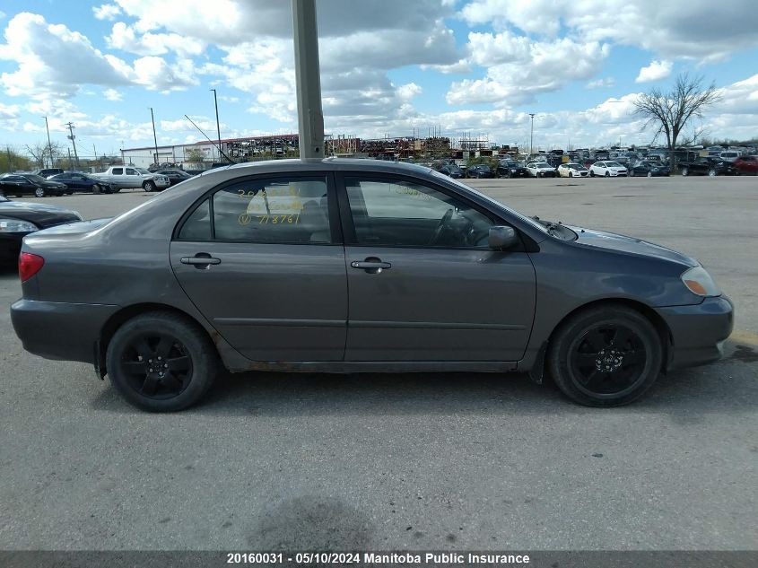 2003 Toyota Corolla Le VIN: 2T1BR38E63C718761 Lot: 20160031