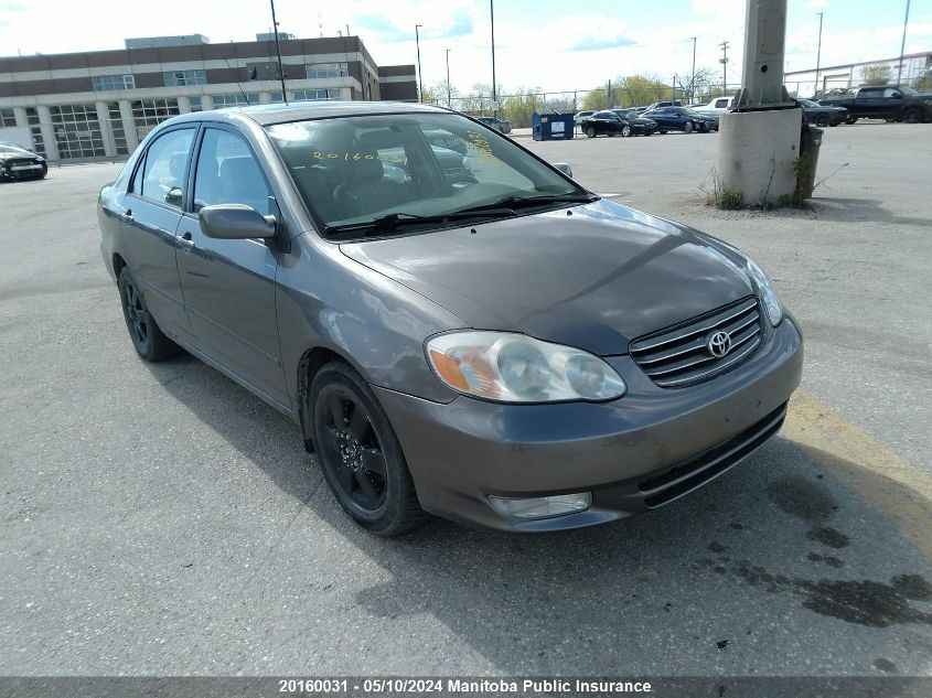 2003 Toyota Corolla Le VIN: 2T1BR38E63C718761 Lot: 20160031