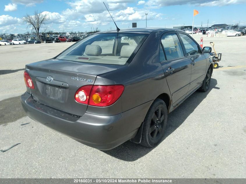 2003 Toyota Corolla Le VIN: 2T1BR38E63C718761 Lot: 20160031