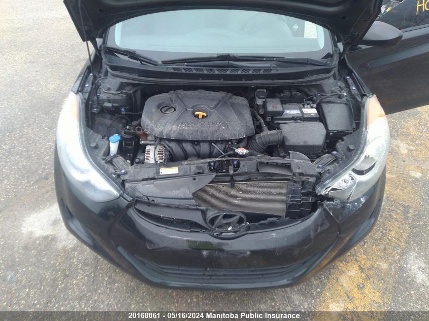 2013 Hyundai Elantra Gl VIN: 5NPDH4AE0DH258779 Lot: 20160061