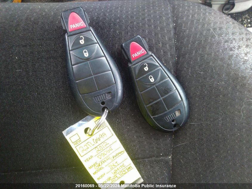 2012 Dodge Grand Caravan Se VIN: 2C4RDGBG2CR221933 Lot: 20160069