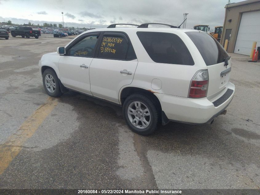 2004 Acura Mdx Tech VIN: 2HNYD18944H554671 Lot: 20160084