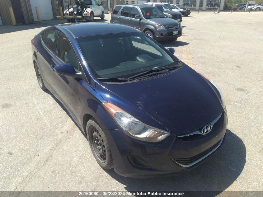 2013 Hyundai Elantra Gls VIN: 5NPDH4AE5DH179687 Lot: 20160090