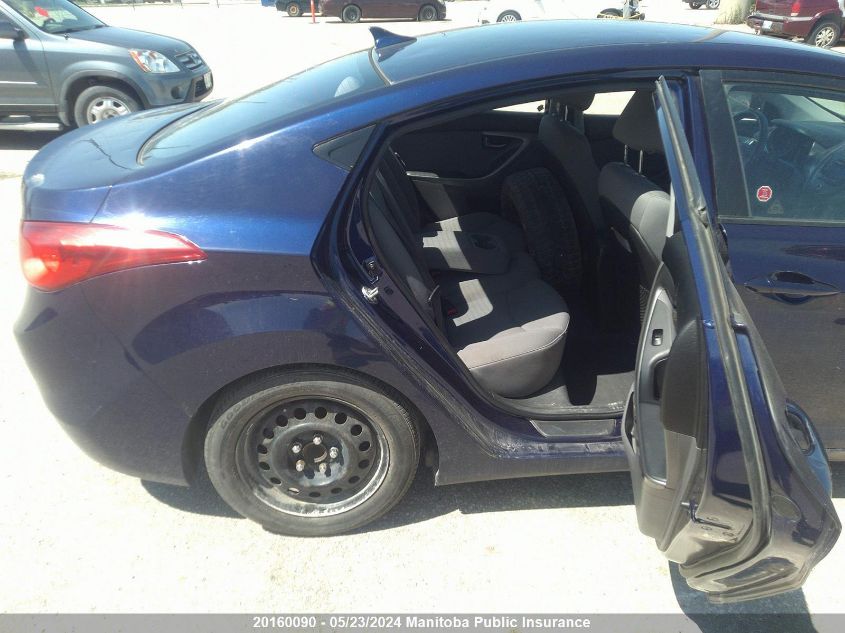 2013 Hyundai Elantra Gls VIN: 5NPDH4AE5DH179687 Lot: 20160090