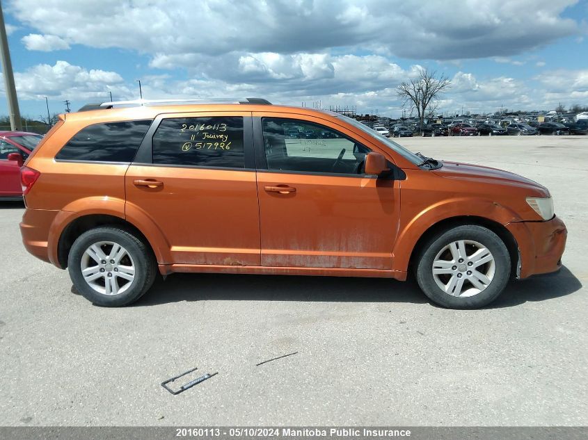 2011 Dodge Journey Sxt VIN: 3D4PG5FG1BT517926 Lot: 20160113