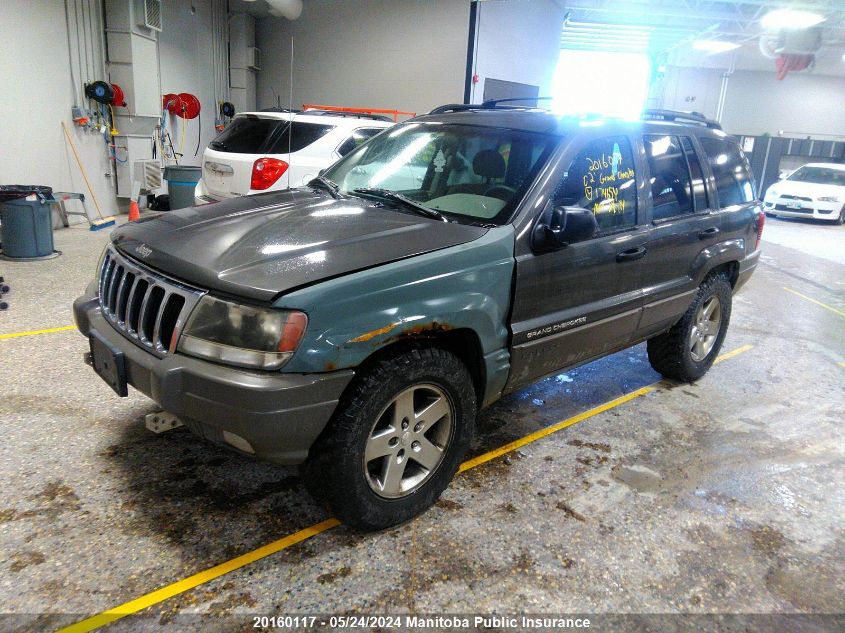 2002 Jeep Grand Cherokee Laredo VIN: 1J4GW48S72C174654 Lot: 20160117