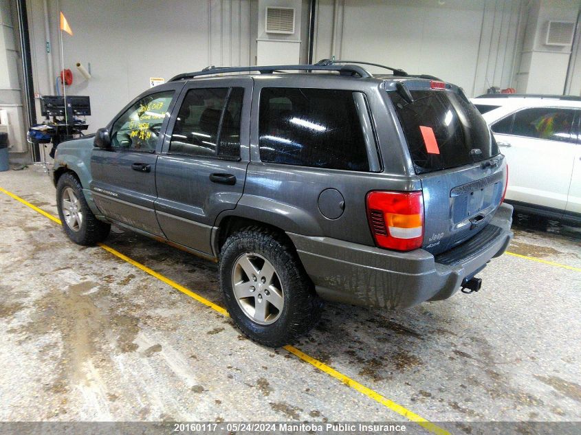 2002 Jeep Grand Cherokee Laredo VIN: 1J4GW48S72C174654 Lot: 20160117