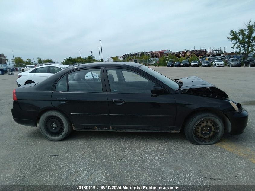 2003 Honda Civic Lx VIN: 2HGES16663H936434 Lot: 20160119