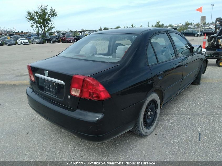 2003 Honda Civic Lx VIN: 2HGES16663H936434 Lot: 20160119