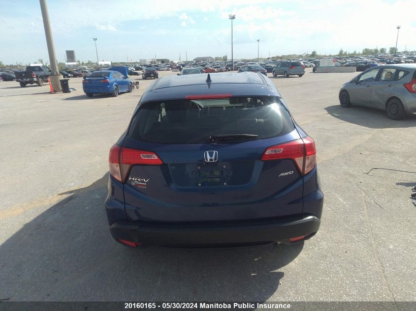 2016 Honda Hr-V Lx VIN: 3CZRU6H38GM103102 Lot: 20160165