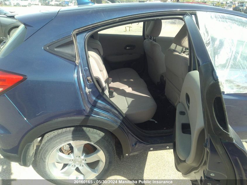 2016 Honda Hr-V Lx VIN: 3CZRU6H38GM103102 Lot: 20160165