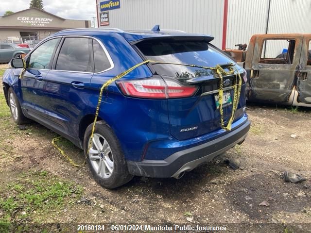 2020 Ford Edge Sel VIN: 2FMPK4J97LBA61941 Lot: 20160184