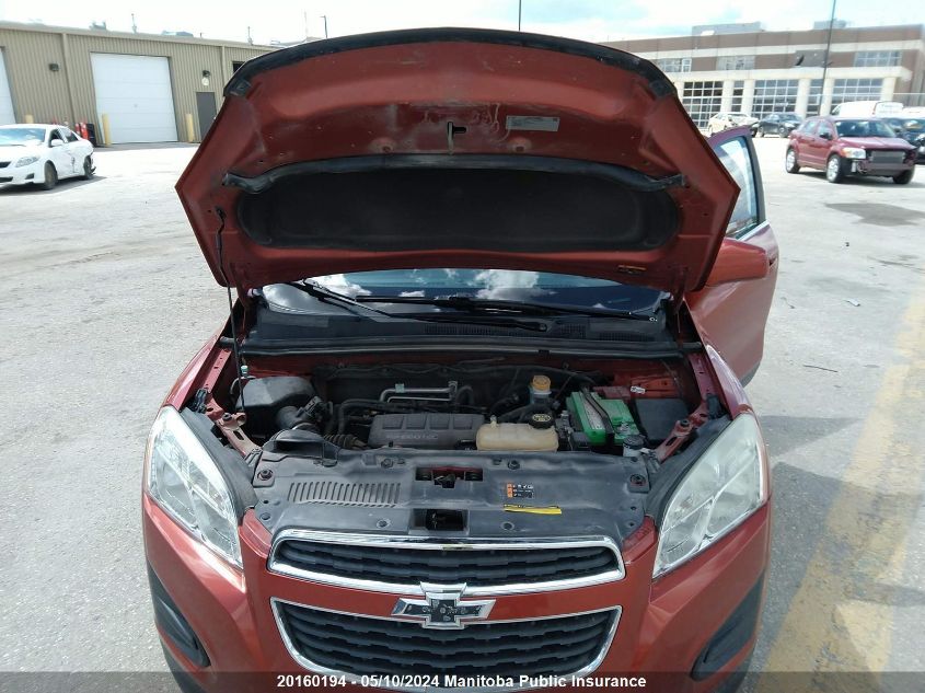 2015 Chevrolet Trax Lt VIN: 3GNCJRSB1FL142776 Lot: 20160194