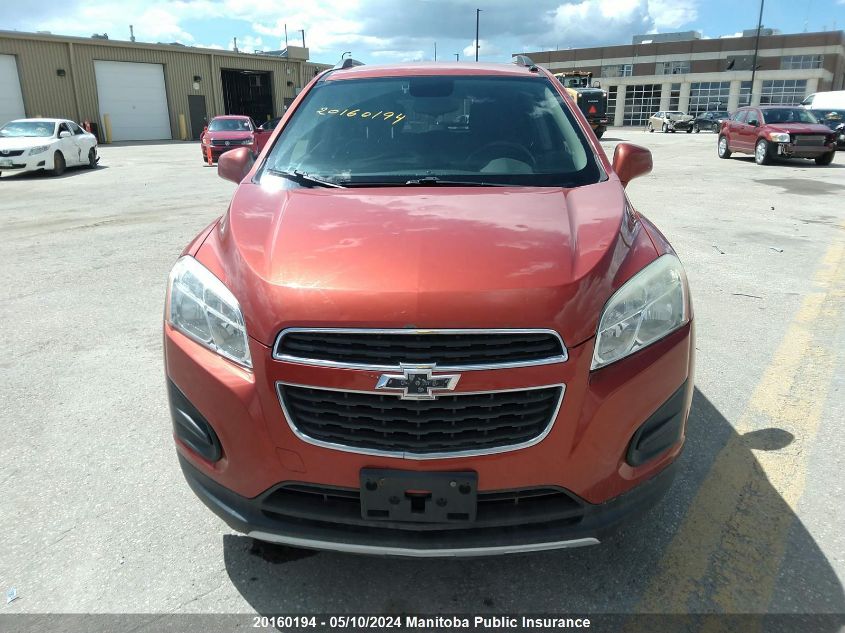 2015 Chevrolet Trax Lt VIN: 3GNCJRSB1FL142776 Lot: 20160194