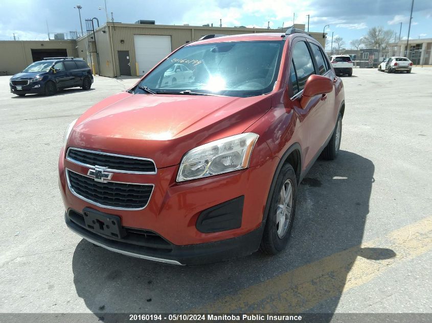2015 Chevrolet Trax Lt VIN: 3GNCJRSB1FL142776 Lot: 20160194