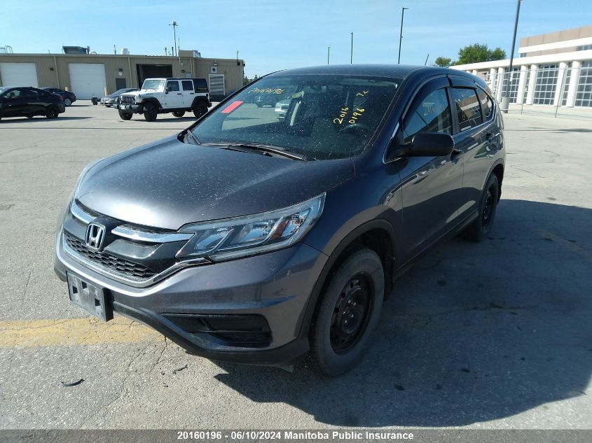 2016 Honda Cr-V Lx VIN: 2HKRM3H31GH003417 Lot: 20160196