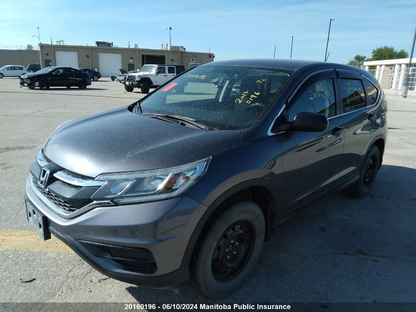 2016 Honda Cr-V Lx VIN: 2HKRM3H31GH003417 Lot: 20160196