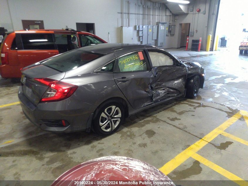 2018 Honda Civic Lx VIN: 2HGFC2F5XJH004412 Lot: 20160224