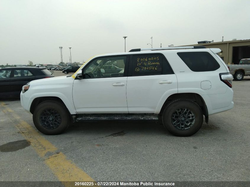 2020 Toyota 4Runner V6 VIN: JTEBU5JR9L5792546 Lot: 20160225