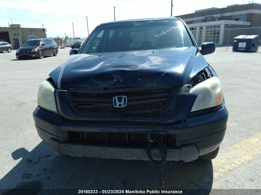 2004 Honda Pilot Ex-L VIN: 2HKYF18554H562184 Lot: 20160233