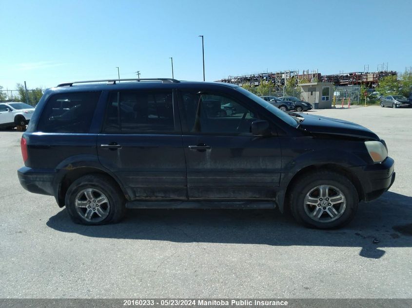 2004 Honda Pilot Ex-L VIN: 2HKYF18554H562184 Lot: 20160233