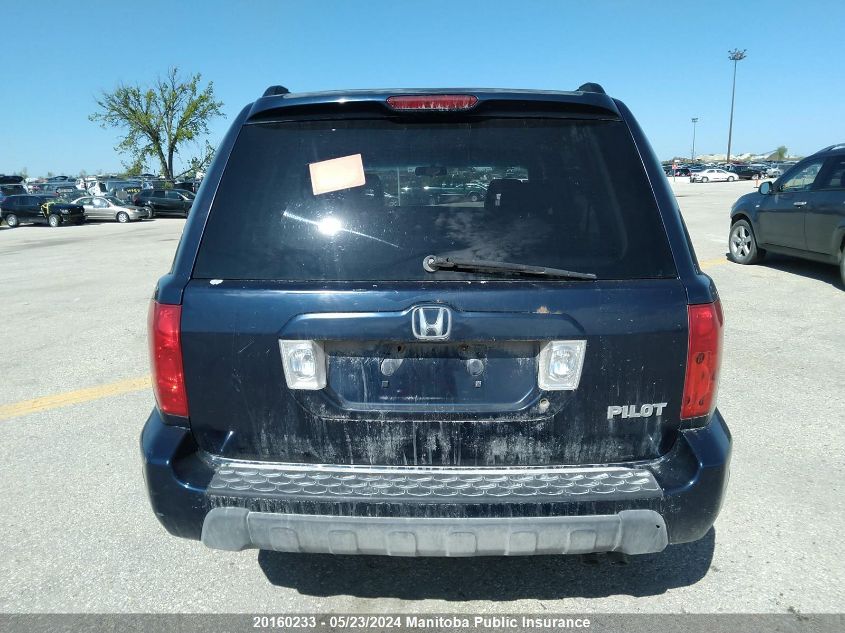 2004 Honda Pilot Ex-L VIN: 2HKYF18554H562184 Lot: 20160233