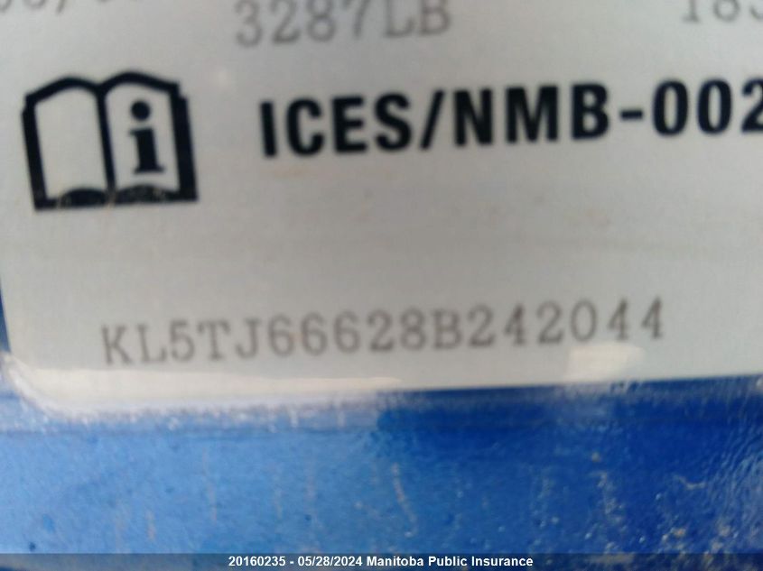 2008 Suzuki Swift+ VIN: KL5TJ66628B242044 Lot: 20160235