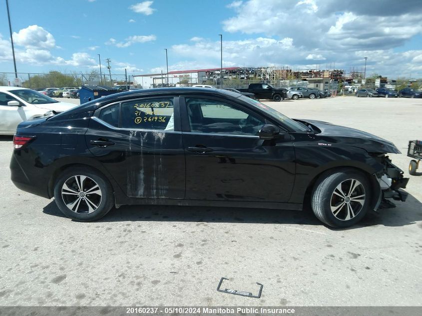 2021 Nissan Sentra 2.0 Sv VIN: 3N1AB8CV7MY261936 Lot: 20160237