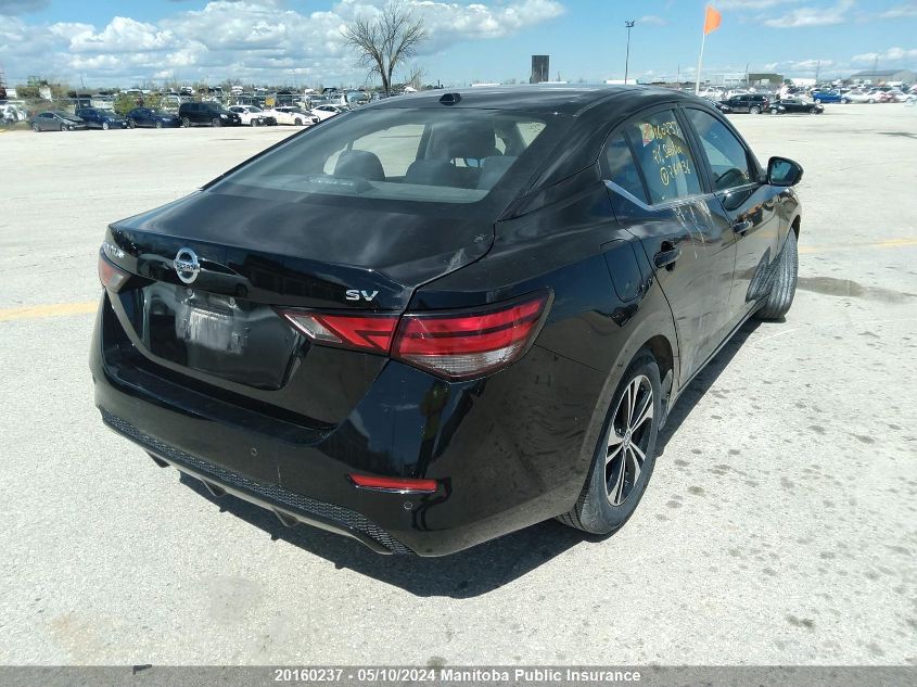 2021 Nissan Sentra 2.0 Sv VIN: 3N1AB8CV7MY261936 Lot: 20160237