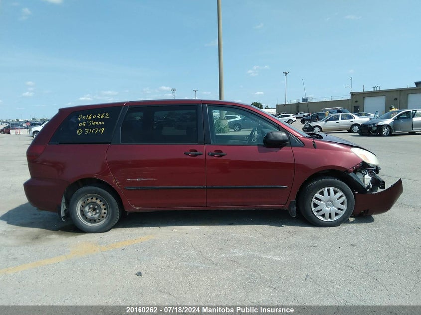 2005 Toyota Sienna Ce V6 VIN: 5TDZA29C05S311719 Lot: 20160262