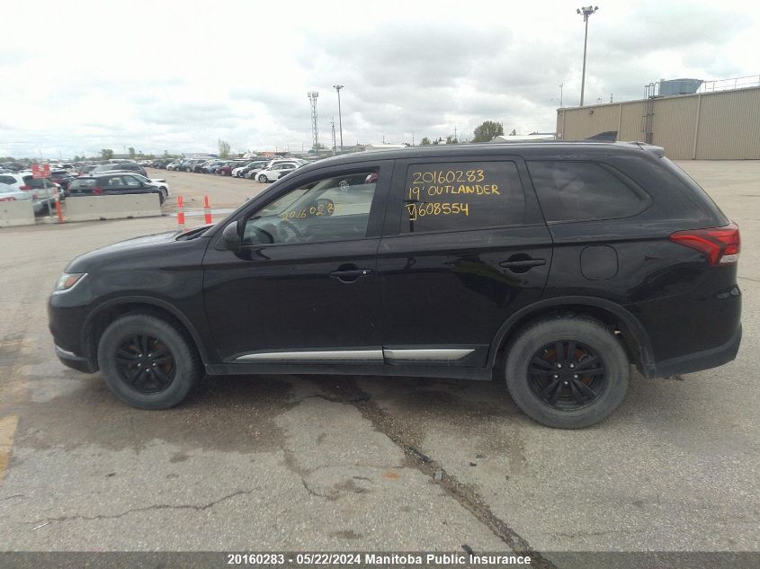 2019 Mitsubishi Outlander Es VIN: JA4AZ2A33KZ608554 Lot: 20160283